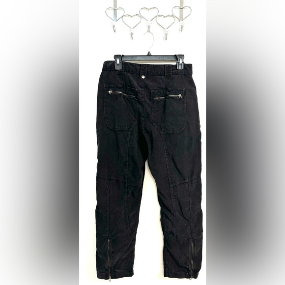 NWOT Free People High Gear Moto Pants Black 6 - Picture 6 of 8